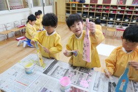 羽子板をしよう！～黄組～