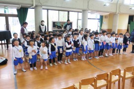 新しい赤組さんをお祝いしよう